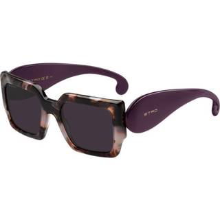 ETRO Kvinde ETRO 0056/S 086/UR Solbriller Acetat Havana Violet Firkantet Normal