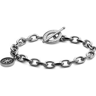 Atlas | Sølvfarvet Stål Nordstjerne Armbånd med Vedhæng