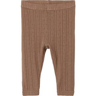 Lil Atelier Beaver Fur Legging Pointelle Merinould