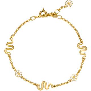 Lund Copenhagen forgyldt Marguerit armbånd