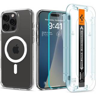 Spigen Ultra Hybrid MagSafe white + Glass tR EZ Fit Pack - iPhone 16 Pro Max