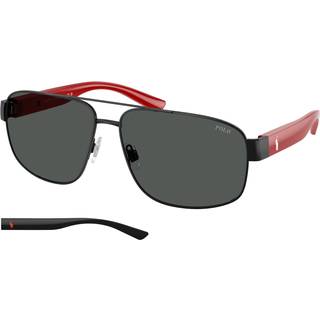 Polo Ralph Lauren Mand PH3156 926787 Solbriller Metal Sort Grå Pilot Normal
