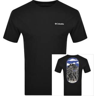 Columbia Men's Rockaway River Graphic SS Tee Black/Winding Wonder, Black, Winding Wonder, S