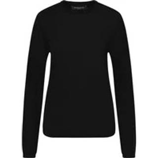 CharleneBBRund hals strik - Black