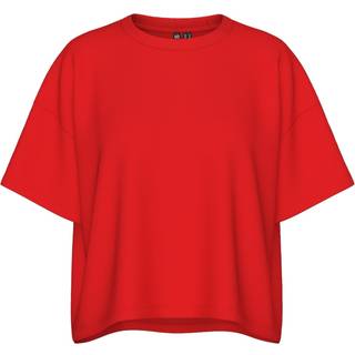 Pieces Pcchilli Summer Loose Sweat Poppy Red L