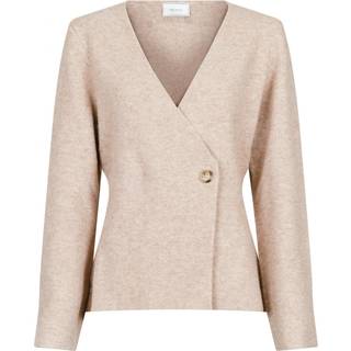 Marie Louise Knit Cardigan, Sand Melange, 42