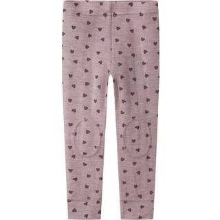 Name It Purple Dove Hjerter Legging Merinould