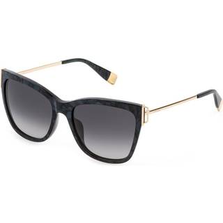 Furla Kvinde SFU462 09ZC Solbriller Acetat Grøn Grå Firkantet Normal Skygge