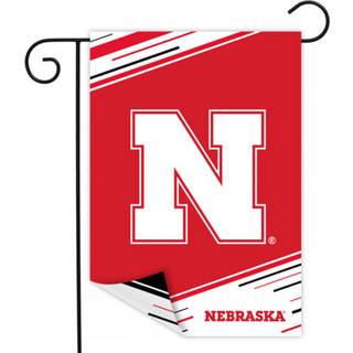 University of Nebraska NCAA licenseret dobbeltsidet haveflag 12 """" x 18 """" Briarwood Lane