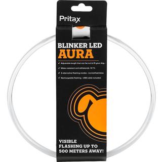 Aura LED Blinkende Halsbånd Orange