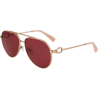 LONGCHAMP Kvinde LO178S 772 Solbriller Metal Guld Pilot Normal