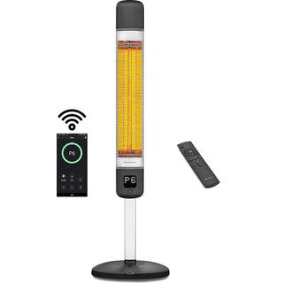 Luxeva Smart el terrassevarmer med fjernbetjening og app, hvid - 2500 W