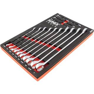 Sunex 9909 13 pc. V-groove sae skruen?gle s?t i EVA skum 1/4 """"-1 """"