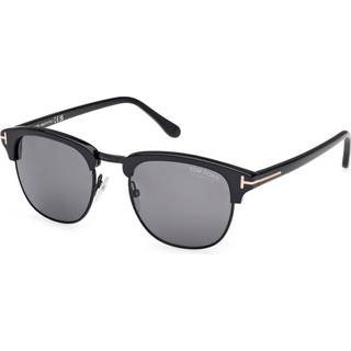 TOM FORD Mand FT0248 HENRY 01D Solbriller Acetat Sort Røg Firkantet Polariseret