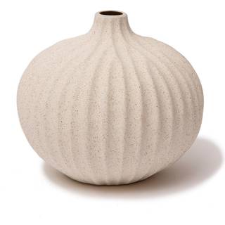 Lindform Bari vase Sand white light deep line, L