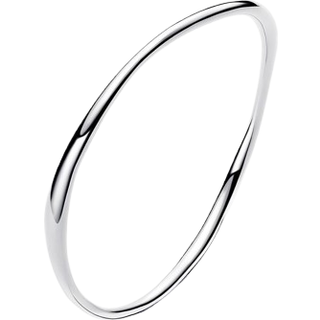 Pandora Silver Organically Shaped Bangle - 19cm