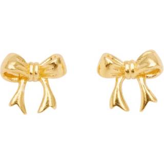 Bow Petite Øreringe, Gold Plated
