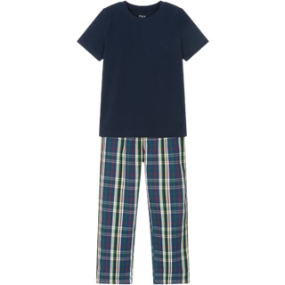 Polo Ralph Lauren T-shirt og vævet ternet 100% bomuld Pyjamassæt6 år (116cm)
