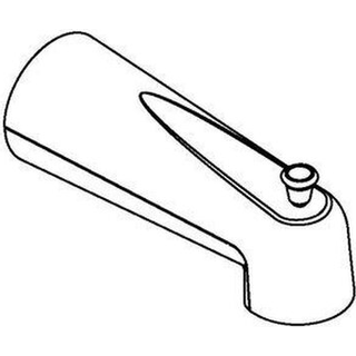 Moen 3853AZ Diverter Tub Spout Antique Bronze 0.5