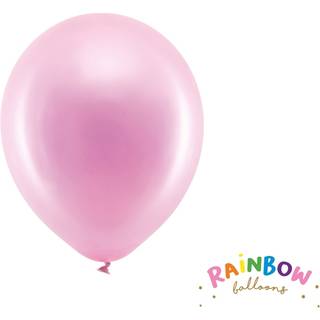 10 stk. Perle latex balloner perle pink 9" - Ideel til fest og heliumbrug