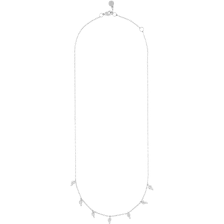 SNÖ of Sweden Lauren Charm Necklace Plain Silver 45cm