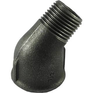 Vinkel 3/4'' 45gr muf/nip sort