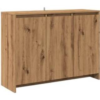 skænk 102x33x75 cm konstrueret træ kunsteg