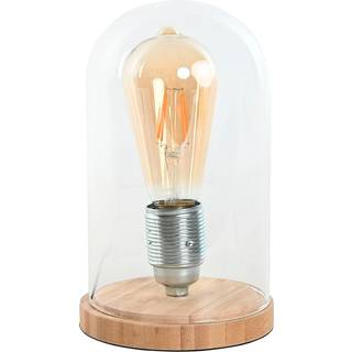 Bordlampe Home ESPRIT Natur Bambus Krystal 50 W 220 V 13 x 13 x 22 cm