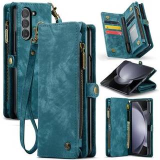 Samsung Galaxy Z Fold6 Caseme 008 2-i-1 Multifunktionel Pung - Blå