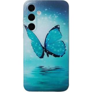 Samsung Galaxy A16 Stilfuld Ultra-Slim TPU Cover - Blå Sommerfugl
