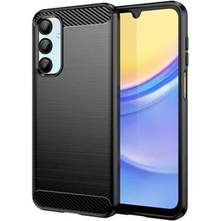 Samsung Galaxy A16 Børstet TPU Cover - Karbonfiber - Sort