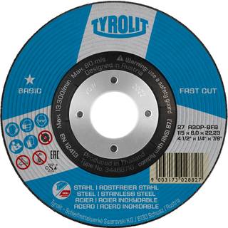 Skrubskive Basic 27C ø230×6 A30P-BFB