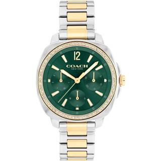 Coach Gold Mix Kitt Green Dial Bracelet Watch - Gold