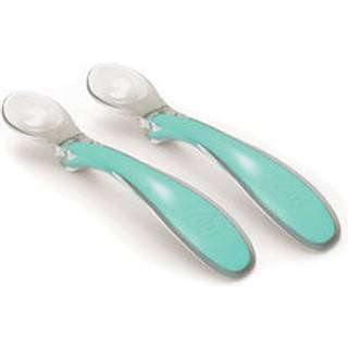 Nuvita EasyEating grøn – 2 silicone skeer