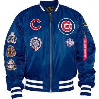 Chicago Cubs Alpha Industries Blue Reversible Bomber Jacket newera adult unisex Blue newera adult unisex Blue newera adult unisex Blue newera adult un - 2xl