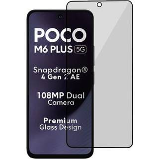 Xiaomi Poco M6 Plus Privacy Skærmbeskyttelse Hærdet Glas - 9H