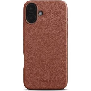 iPhone 16 Plus WOOLNUT Ægte Læder Bagside Cover - MagSafe Kompatibel - Brun