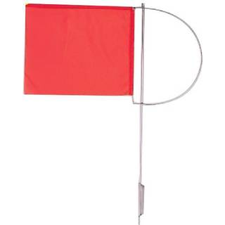Vindviser, rød flag, 110 x 130 mm