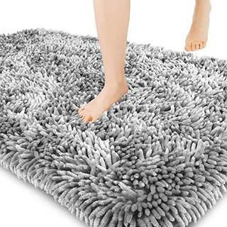 Yimobra premium badeværelse tæppe non slip fluffy bad mat utroligt blødt behageligt ekstra tykt vand absorberende laggy gulvmåtter 31,5 x 19,8 to