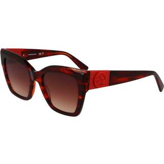 Longchamp LO762S 607 52 Solbriller Kvinder Rød - Striped Red - 52mm