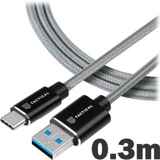 Tactical Fast Rope Ladekabel - USB-A/USB-C - 0.3m