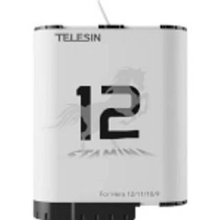 TELESIN Stamina Batteri - GoPro Hero 9 / 10 / 11 / 12 - Hvid