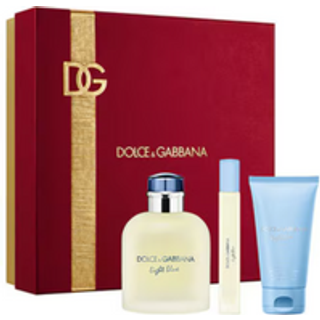 Dolce&Gabbana Gift Set Light Blue Pour Homme Eau De Toilette 75 ml, Miniature 5ml & Shower Gel 50 ml