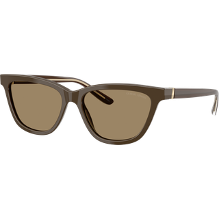 Giorgio Armani Kvinde AR8221 595753 Solbriller Acetat Brun Brun Cat Eye Normal