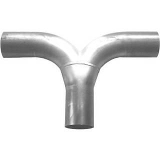 T-stykke 1x63,5mm → 2x63,5mm udstødning, rustfri monteringsdel - SIMONS