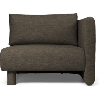 Dase Sofa Armrest Right - Soft Bouclé - Dark Brown