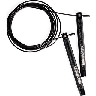 MM Sports Speed Rope - Sjippetov Wire, sort