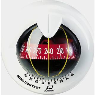 Bådkompas Plastimo Mini-Contest, Ø81 mm, skotmonteret, hvid
