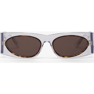 Azzedine Alaia AA0085S 001 57 Solbriller Kvinder Krystalklar - Clear Tortoise - 57mm