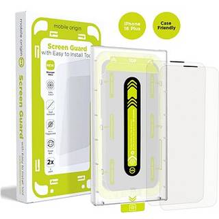 Mobile Origin Screen Guard with easy applicator 2 pack - iPhone 16 Plus